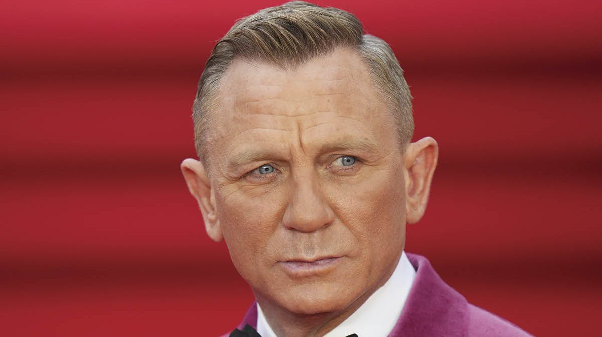 Daniel Craig ved gallapremieren på James Bond-filmen "No Time to Die". 