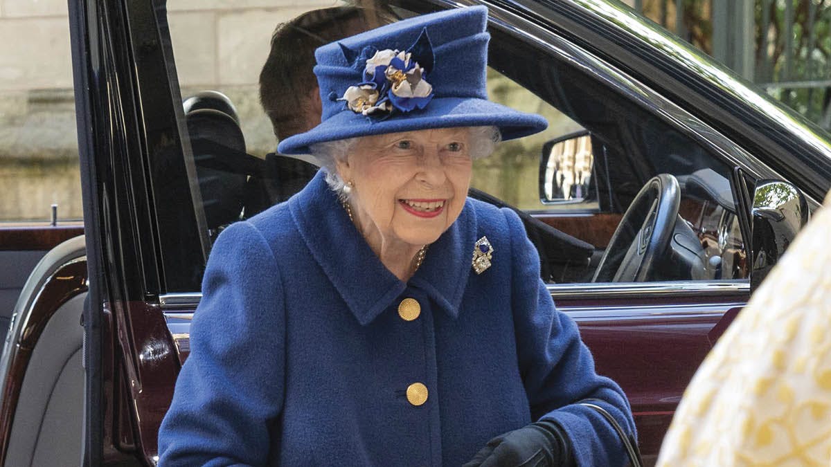 Dronning Elizabeth 12. oktober 2021.