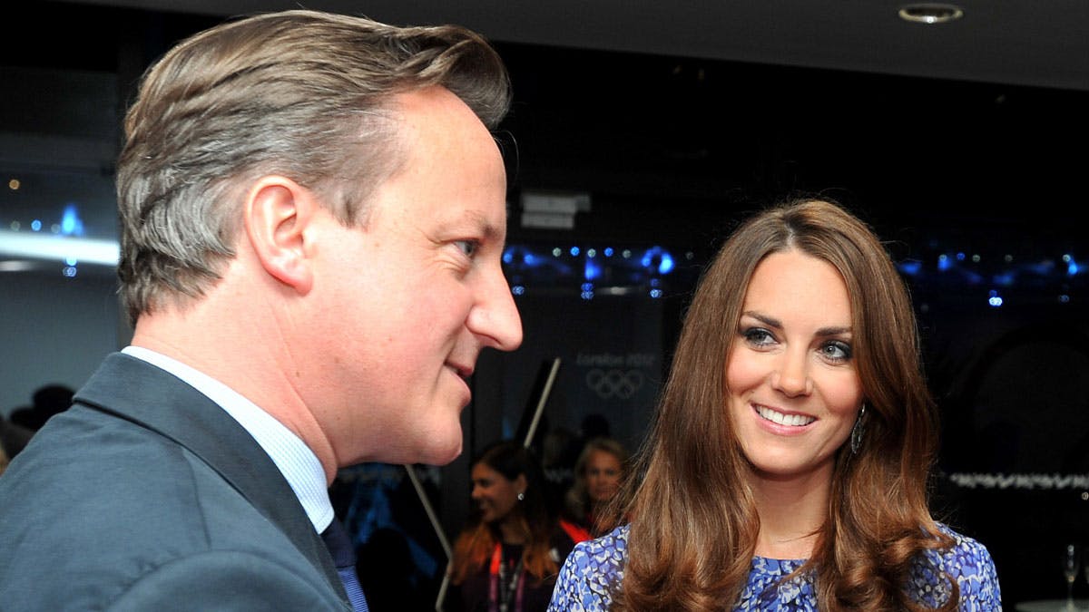 David Cameron og hertuginde Catherine af Cambridge