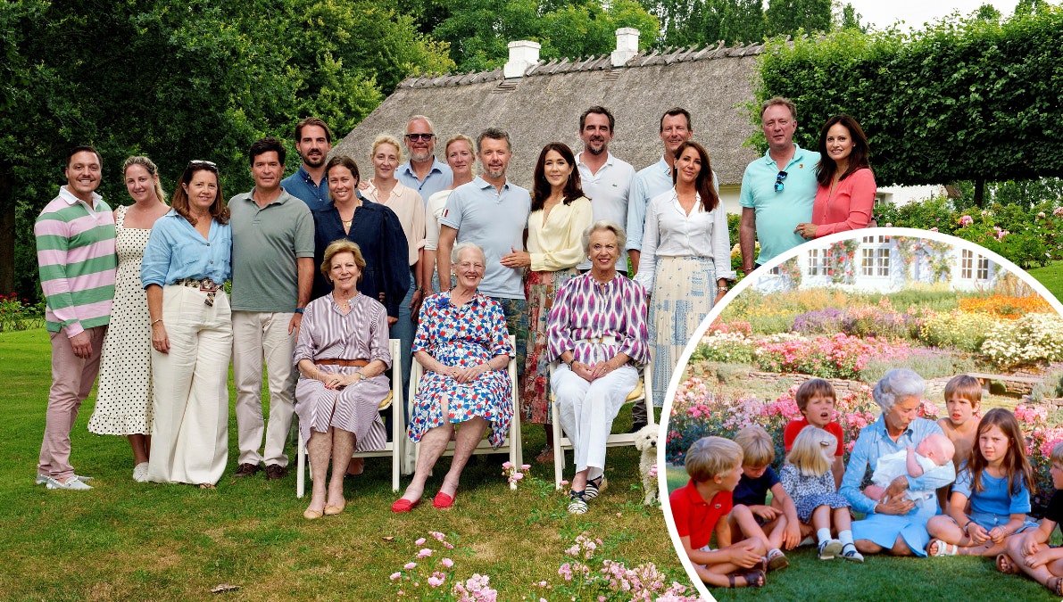 Den kongelige familie på Graasten Slot.&nbsp;