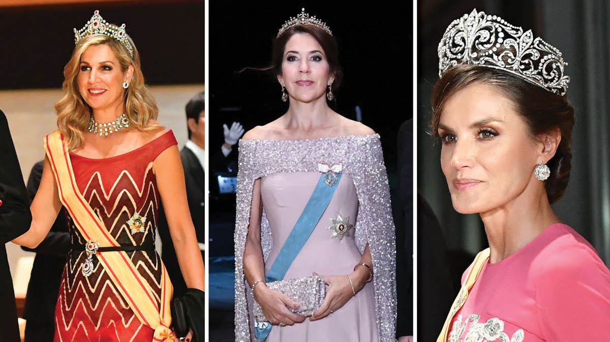 Dronning Maxima, kronprinsesse Mary og dronning Letizia.