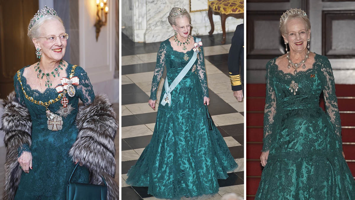 Dronning Margrethe fest: Her har du set den smukke kjole før | BILLED-BLADET