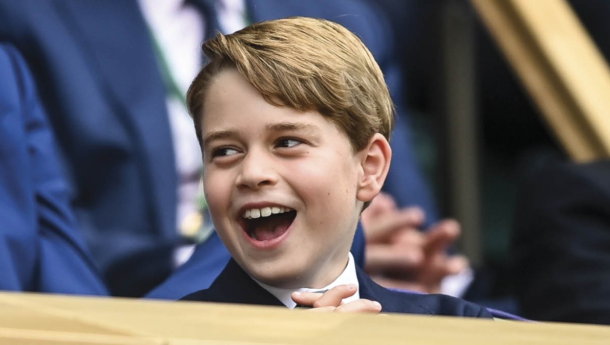 Hertuginde Catherine og prins Williams søn prins George til Wimbledon 2022.