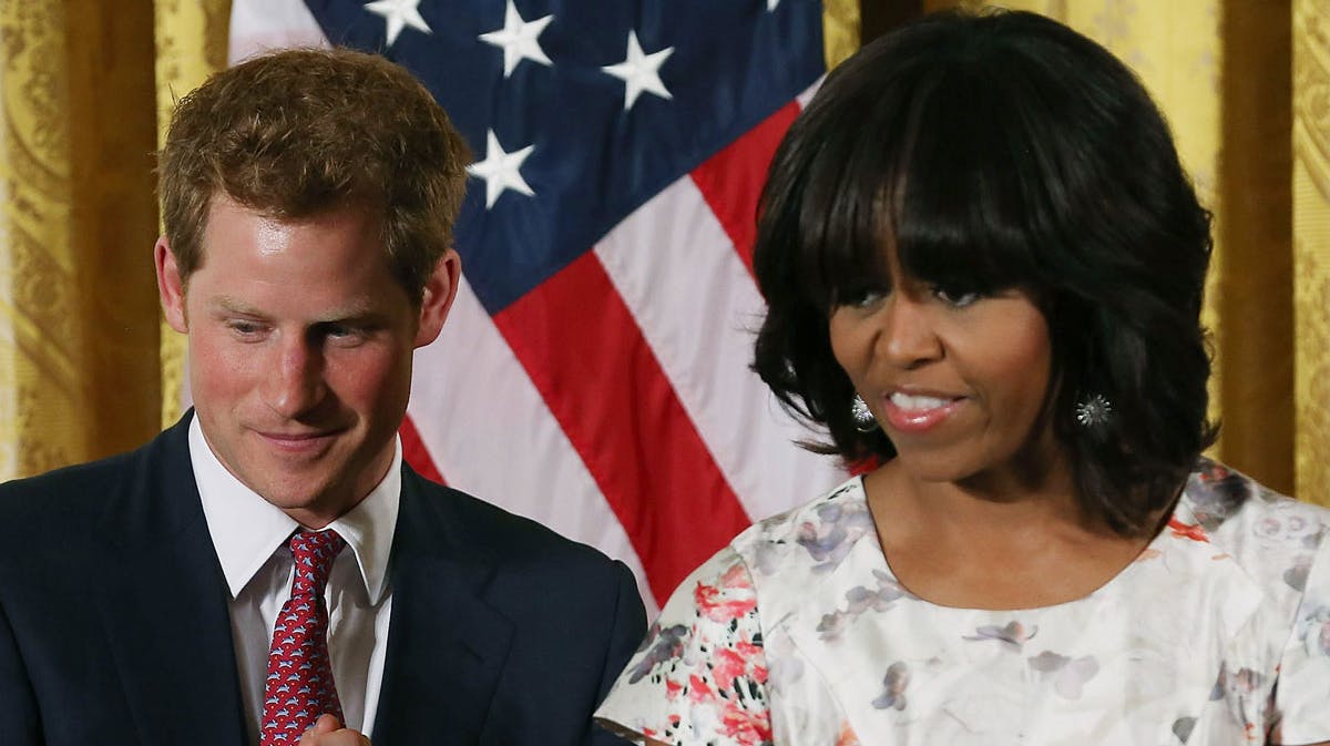 Prins Harry og Michelle Obama