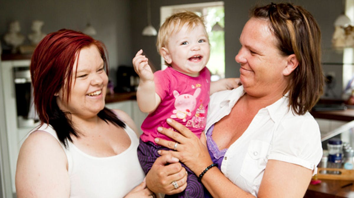 Inge Yvonne, Annabel og mormor Carina