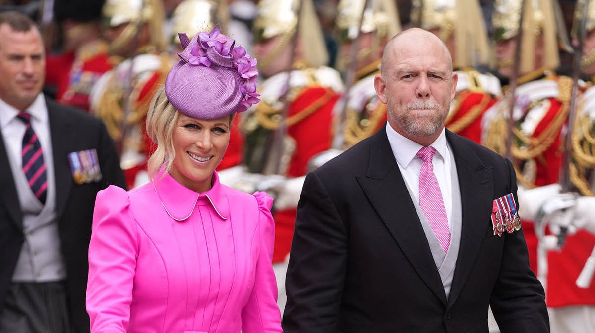 Dronning Elizabeths barnebarn Zara Tindall og ægtemanden, Mike.