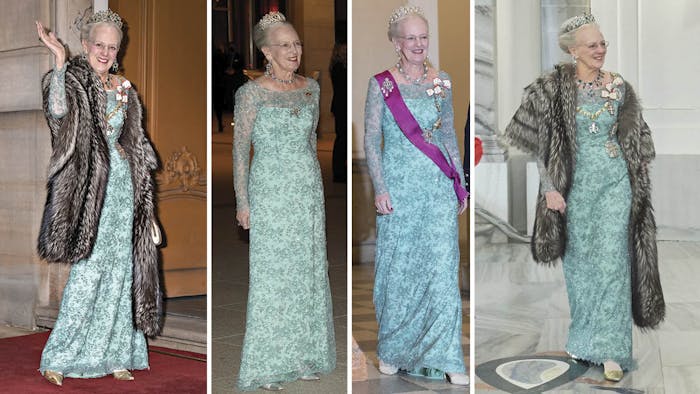 Dronning Margrethes look: Detaljerne bag kjole og diadem | BILLED-BLADET