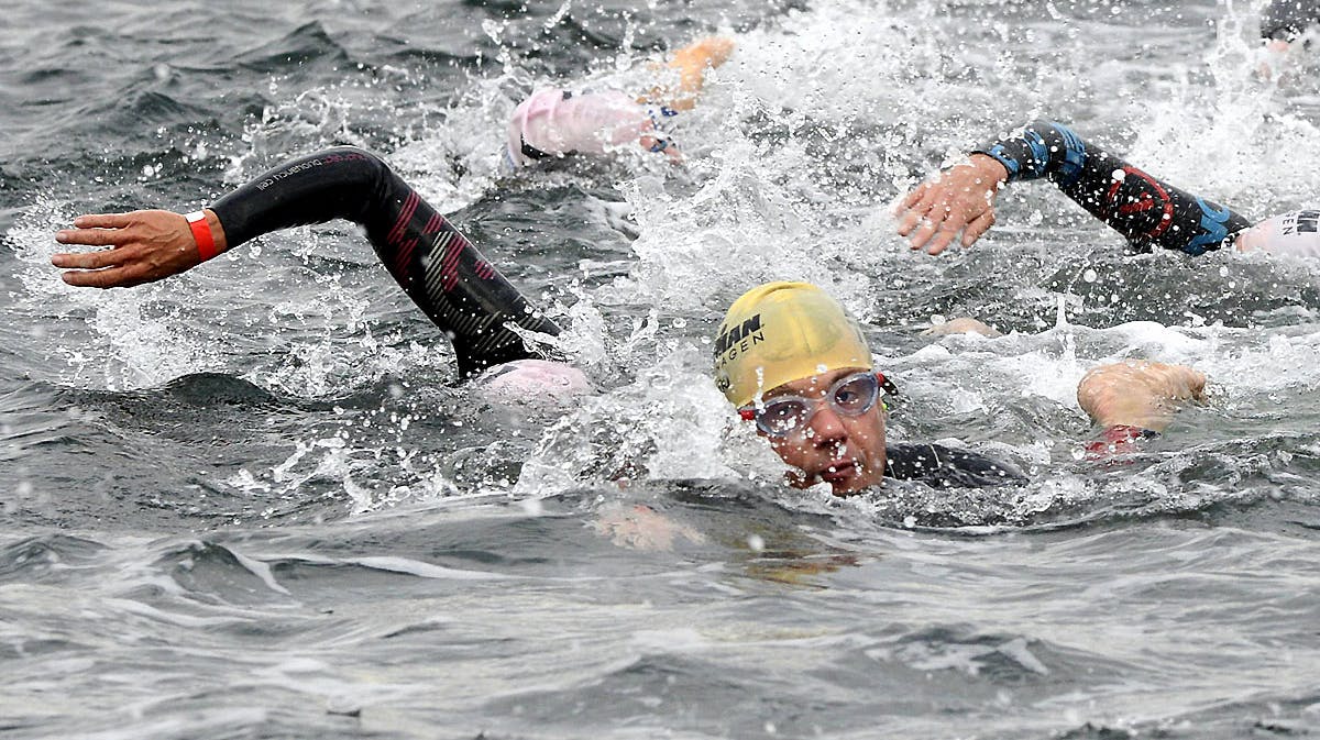 Kronprins Frederik IRONMAN svømmer Amager Strandpark