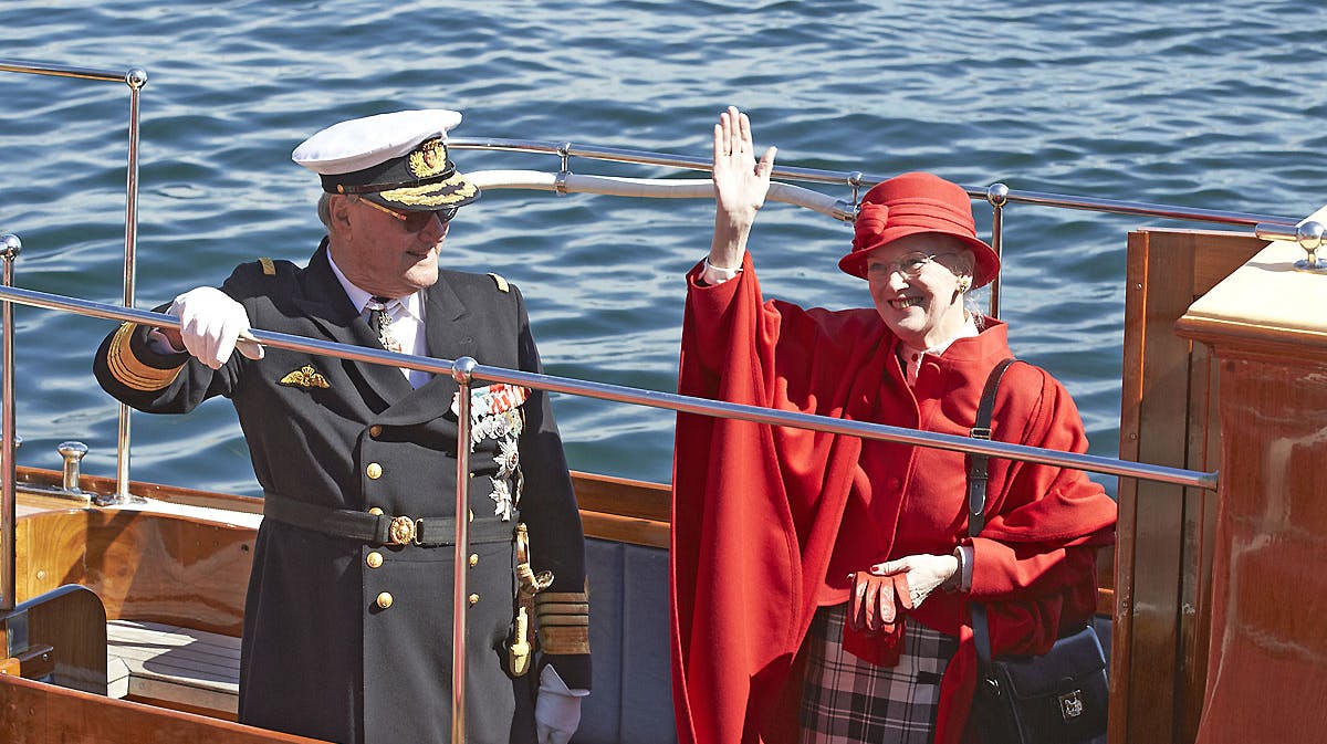 Dronning Margrethe prins Henrik kongeskibet Dannebrog