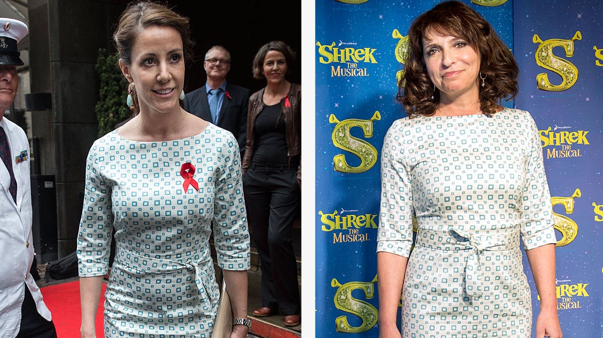 Prinsesse Marie og Susanne Bier i ens kjole