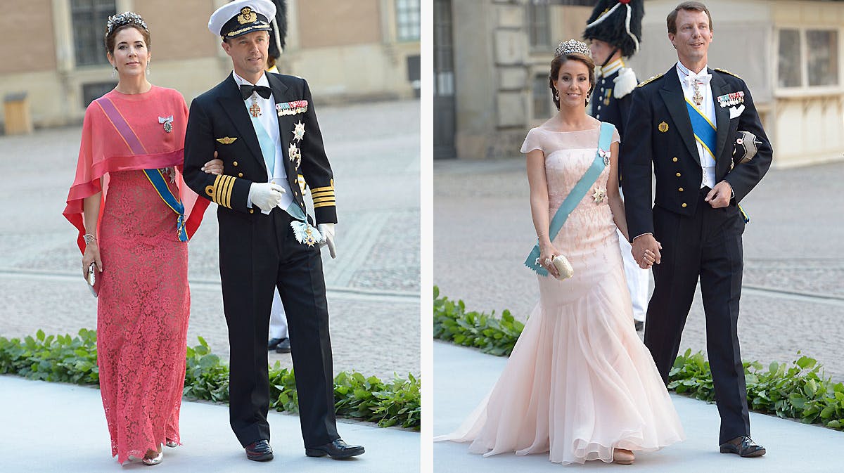 Kronprinsesse Mary og kronprins Frederik og prins Joachim og prinsesse Marie