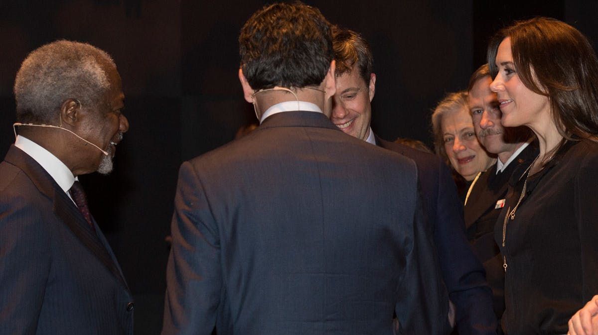 Kronprinsesse Mary kronprins Frederik Kofi Annan