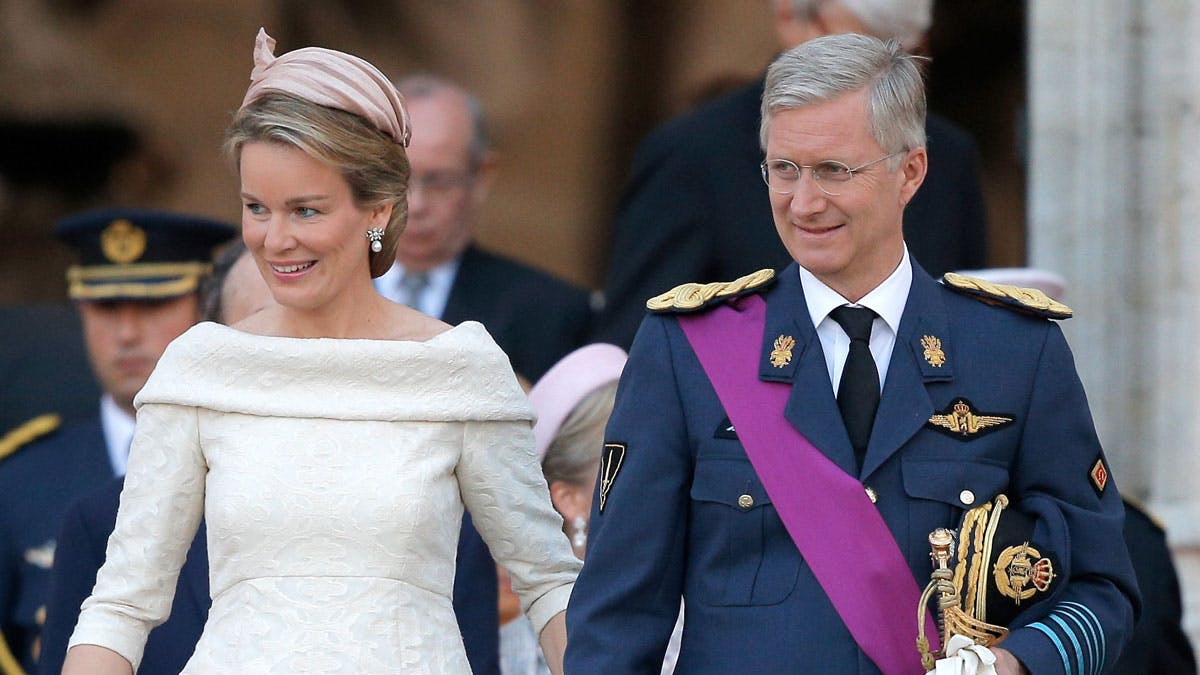 Dronning Mathilde og kong Philippe