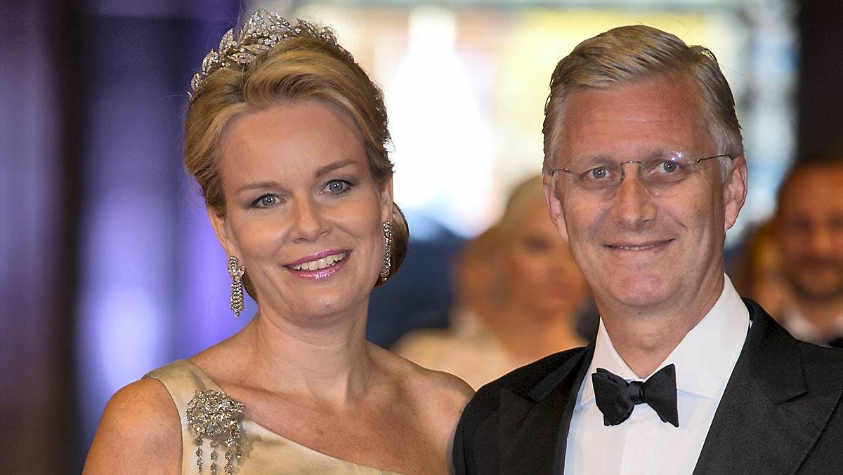 Kronprinsesse Mathilde og kronprins Philippe. 