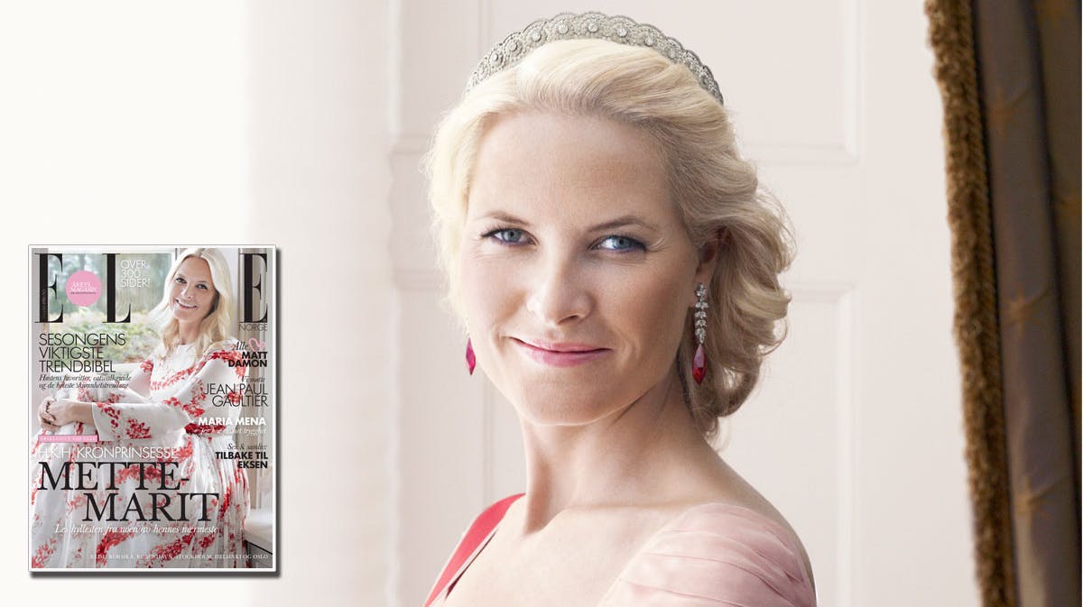 Kronprinsesse Mette-Marit - indsat forsiden af magasinet ELLE Norge.