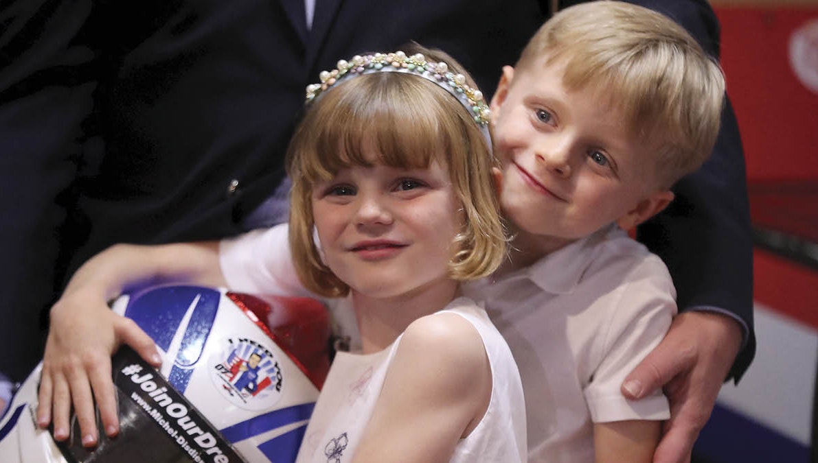 Tvillingerne prinsesse Gabriella og prins Jacques af Monaco.