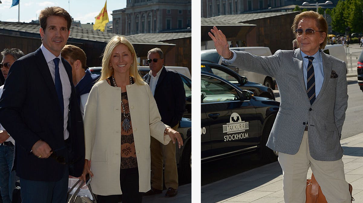 Kronprins Pavlos og kronprinsesse Marie-Chantal og Valentino Garavani