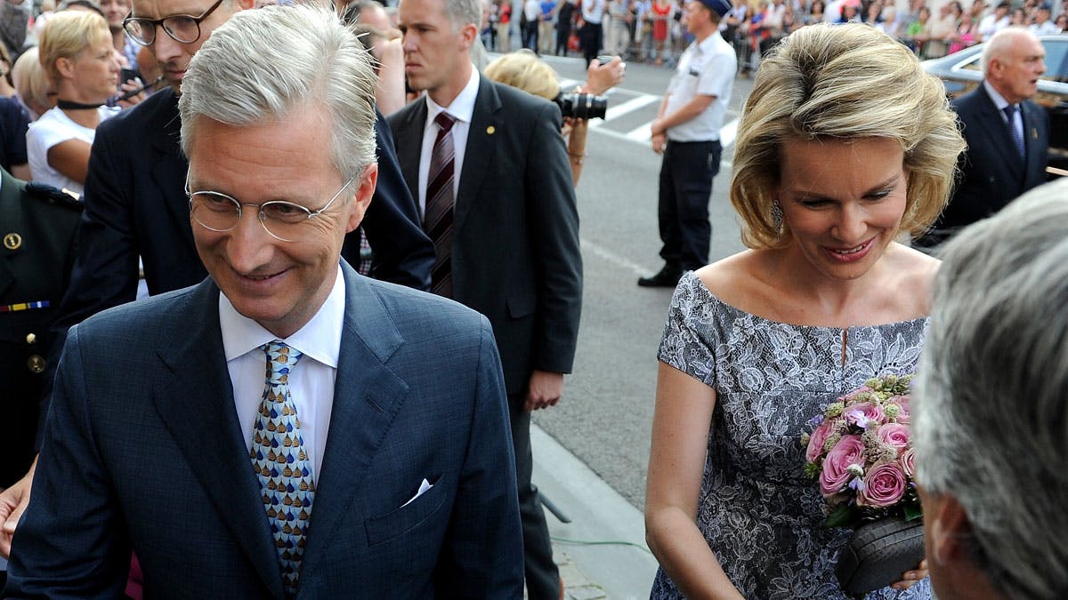 Kronprins Philippe og kronprinsesse Mathilde af Belgien