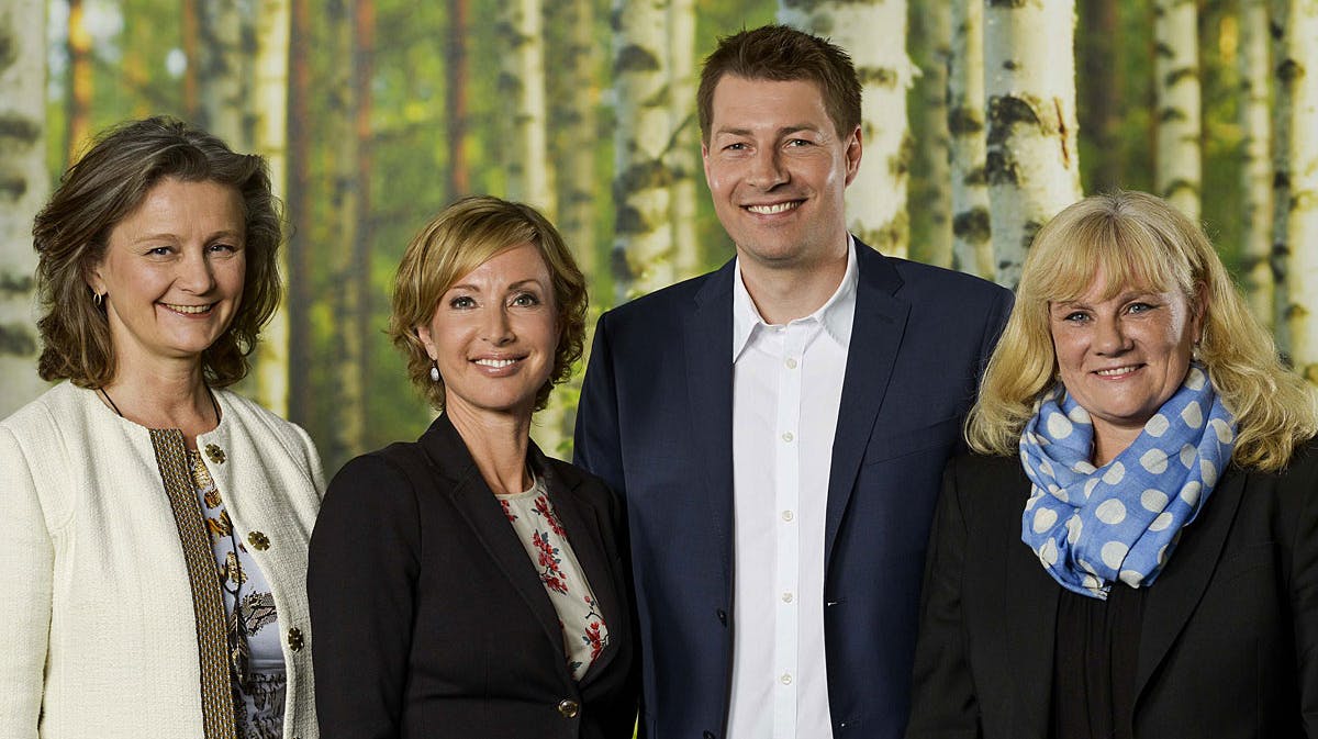 Anna von Lowzow, Natascha Crone, Morten Ankerdal og Annemette Krakau er klar til prinsessebryllup i Stockholm