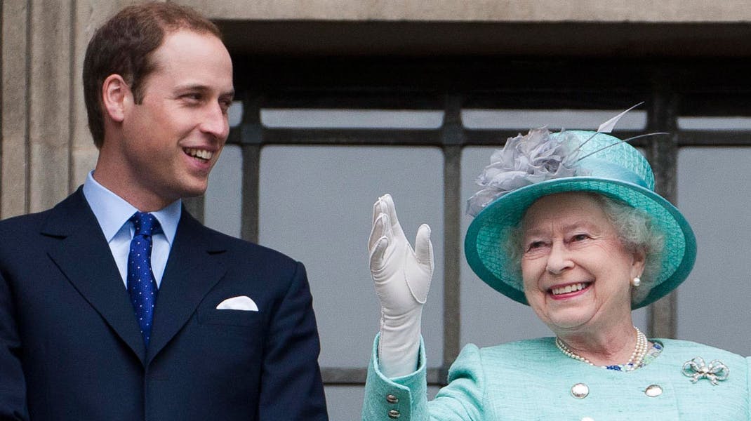Prins William og dronning Elizabeth