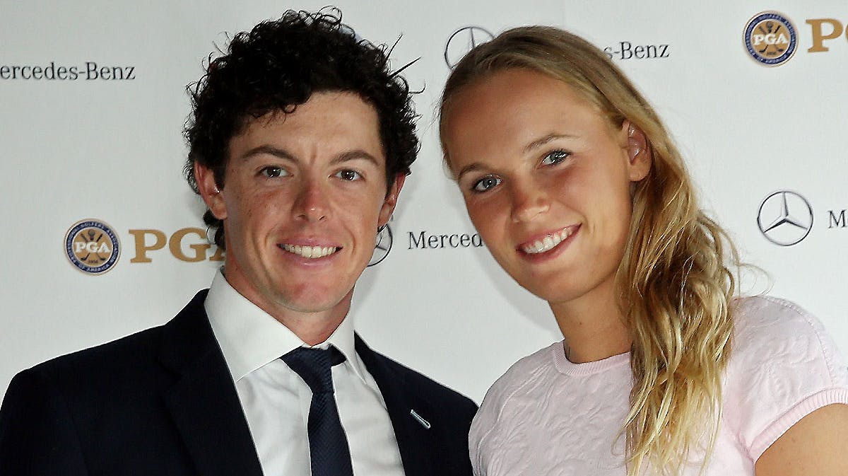 Rory McIlroy og Caroline Wozniacki.