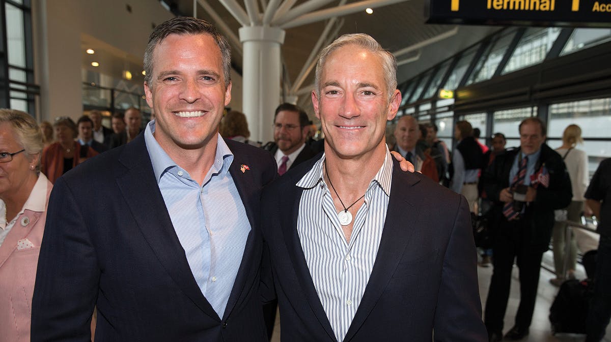 Rufus Gifford kombinerede sin store kærlighed til Danmark med kærligheden til Stephen DeVincent, da parret i 2015 blev gift på Københavns Rådhus - mens Gifford var USA's uhyre populære ambassdør i Danmark.