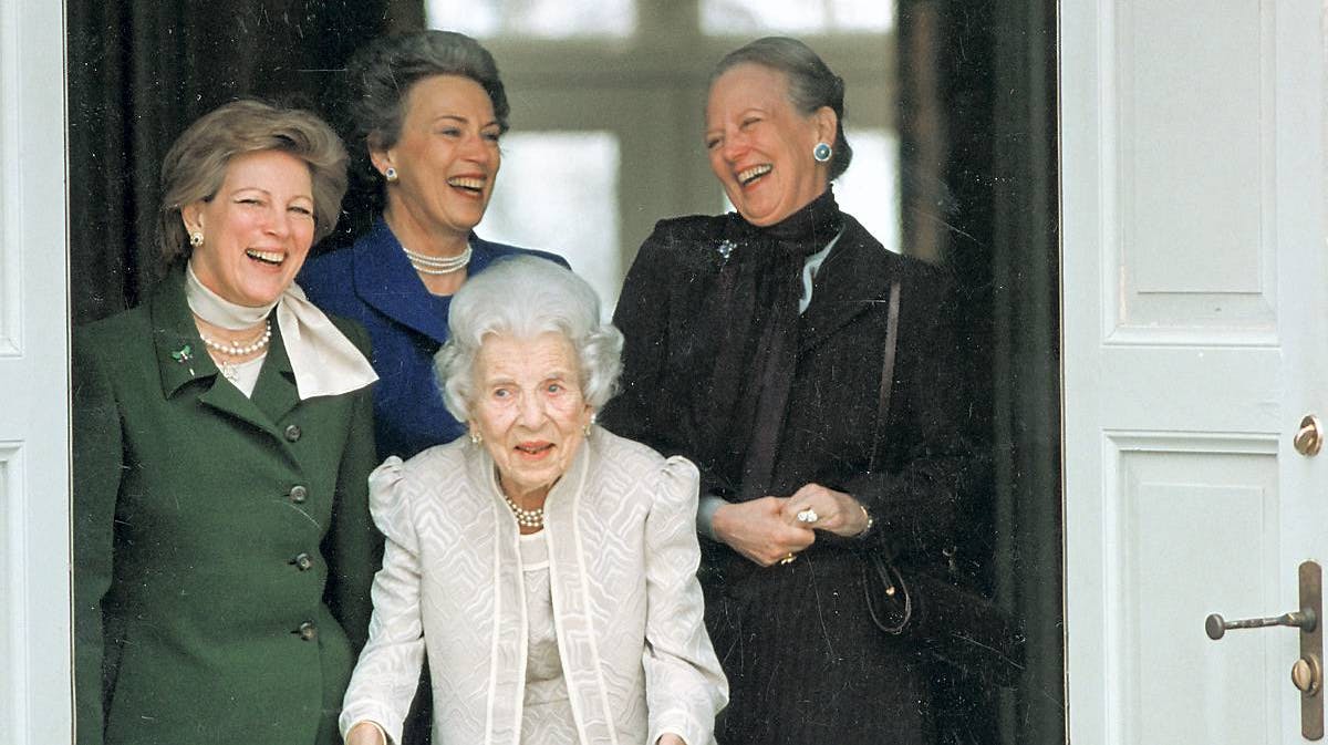 Prinsesse Anne-Marie, dronning Margrethe, prinsesse Benedikte, dronning Ingrid