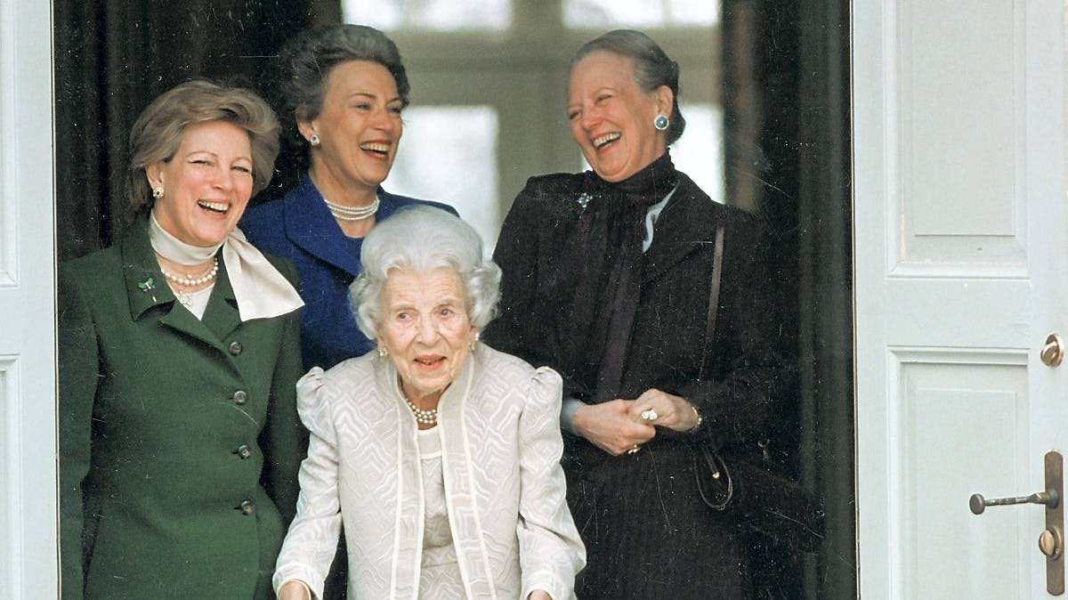 Prinsesse Anne-Marie, dronning Margrethe, prinsesse Benedikte, dronning Ingrid