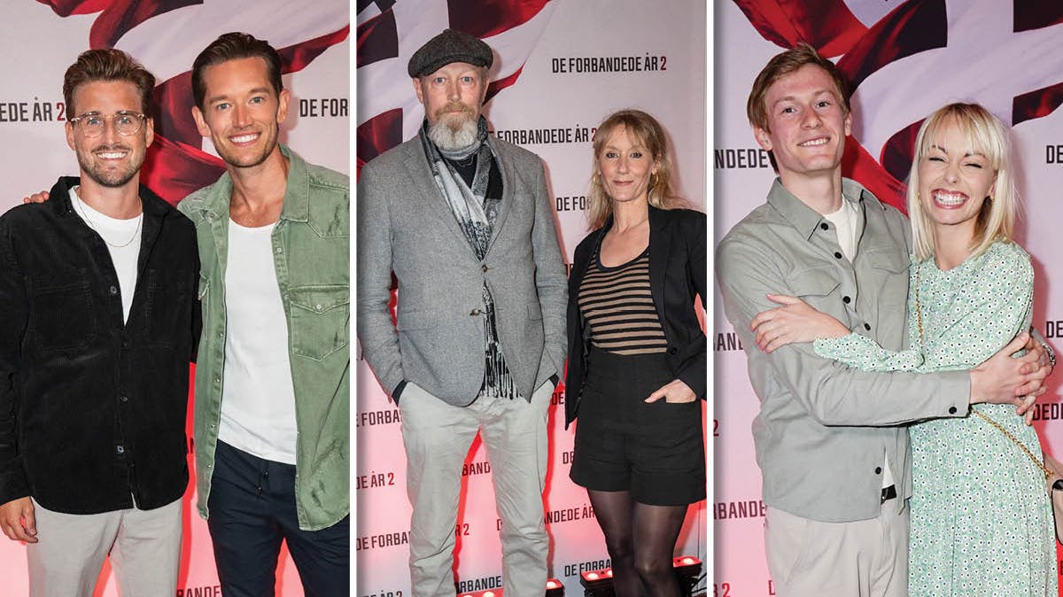 Gæster til gallapremiere på filmen "De forbandede år 2".