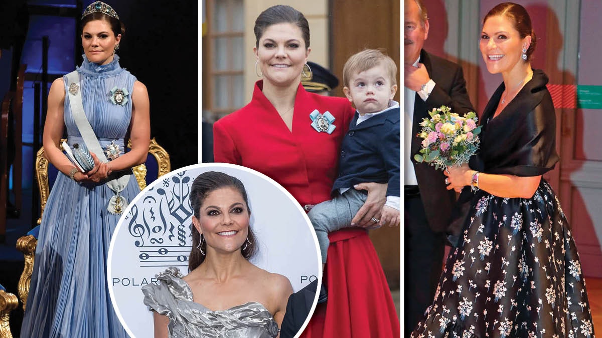 BILLEDER: Kronprinsesse Victoria glamourøse kjoler i 2017 |