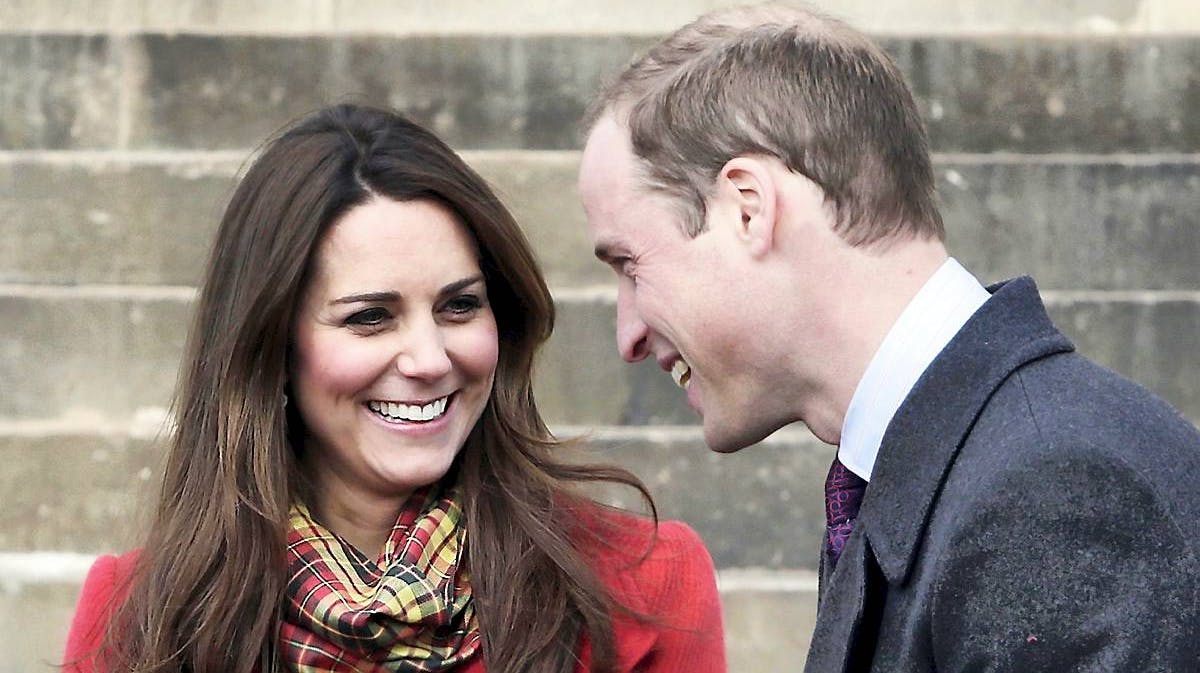 Hertuginde Catherine og prins William.