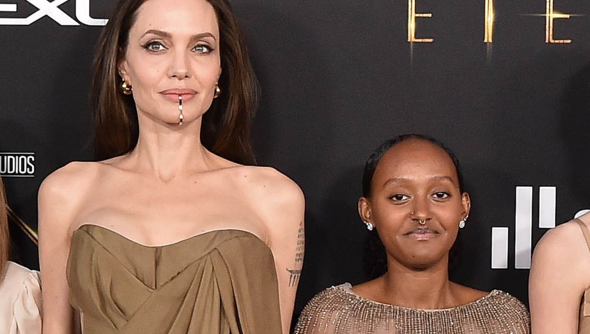 Angelina Jolie og Zahara Jolie-Pitt.