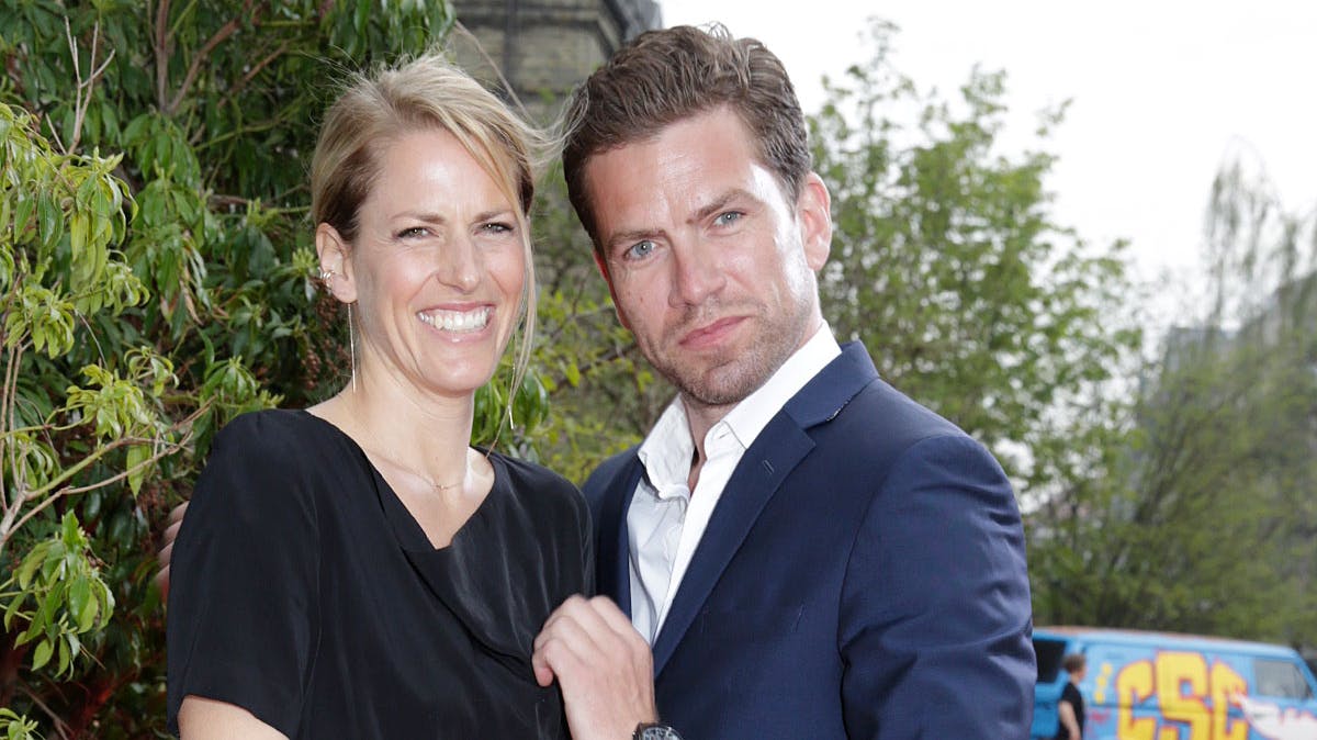 Nikolaj Lie Kaas med sin kone Anne Langkilde Lie Kaas