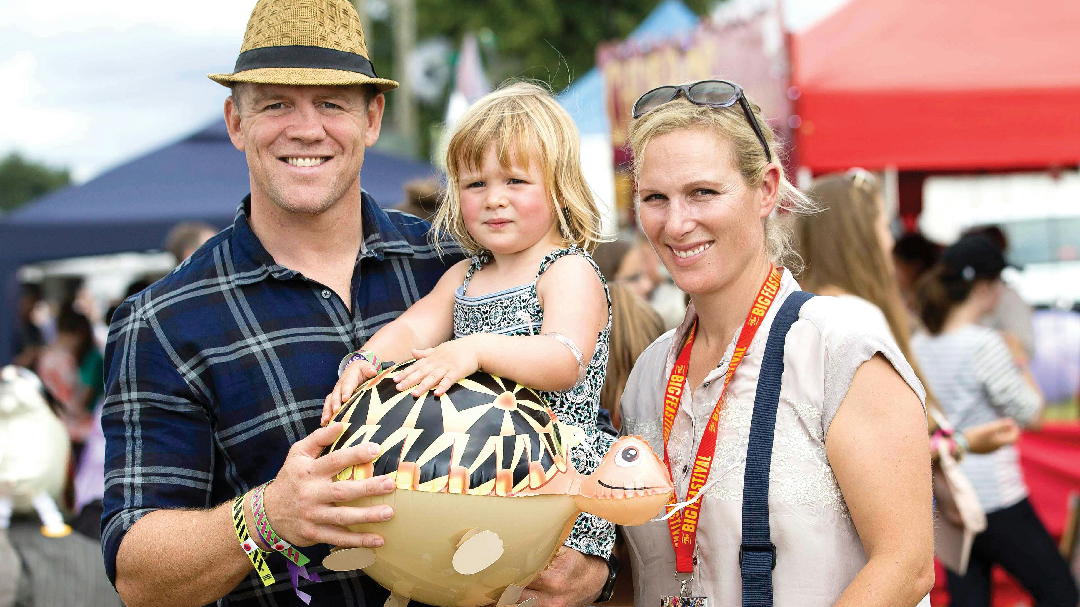 Zara Tindall, Mike Tindall og Mia Grace Tindall